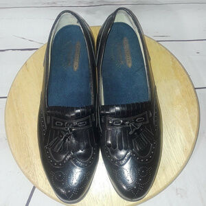 Florsheim Men's Brinson black wingtip loafers